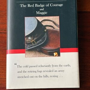 The Red Badge of Courage and Maggie Hardcover Book by Stephen Crane